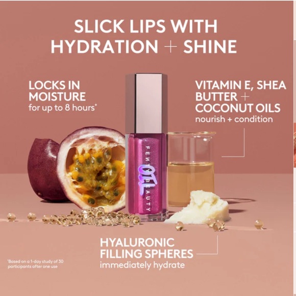 Brand New Fenty Beauty Gloss Bomb Oil in Fu$$y (sparkling, dusty pink) - Picture 6 of 7